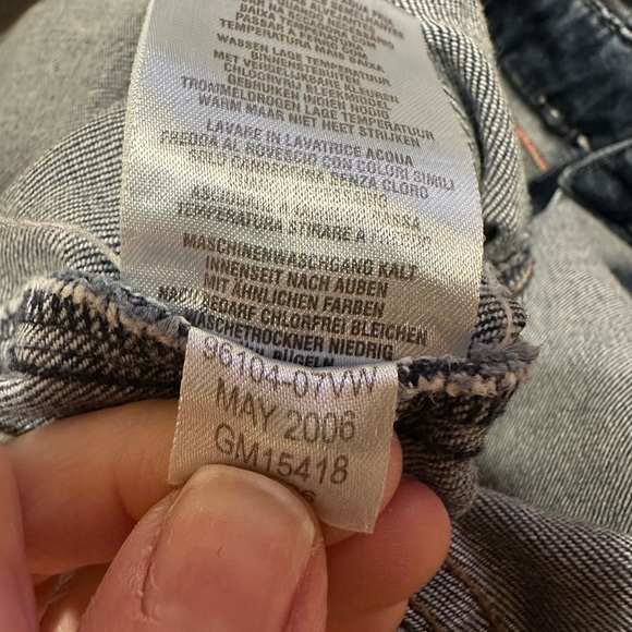 Vintage Harley-Davidson flare Blue Denim overalls - Picture 4 of 9